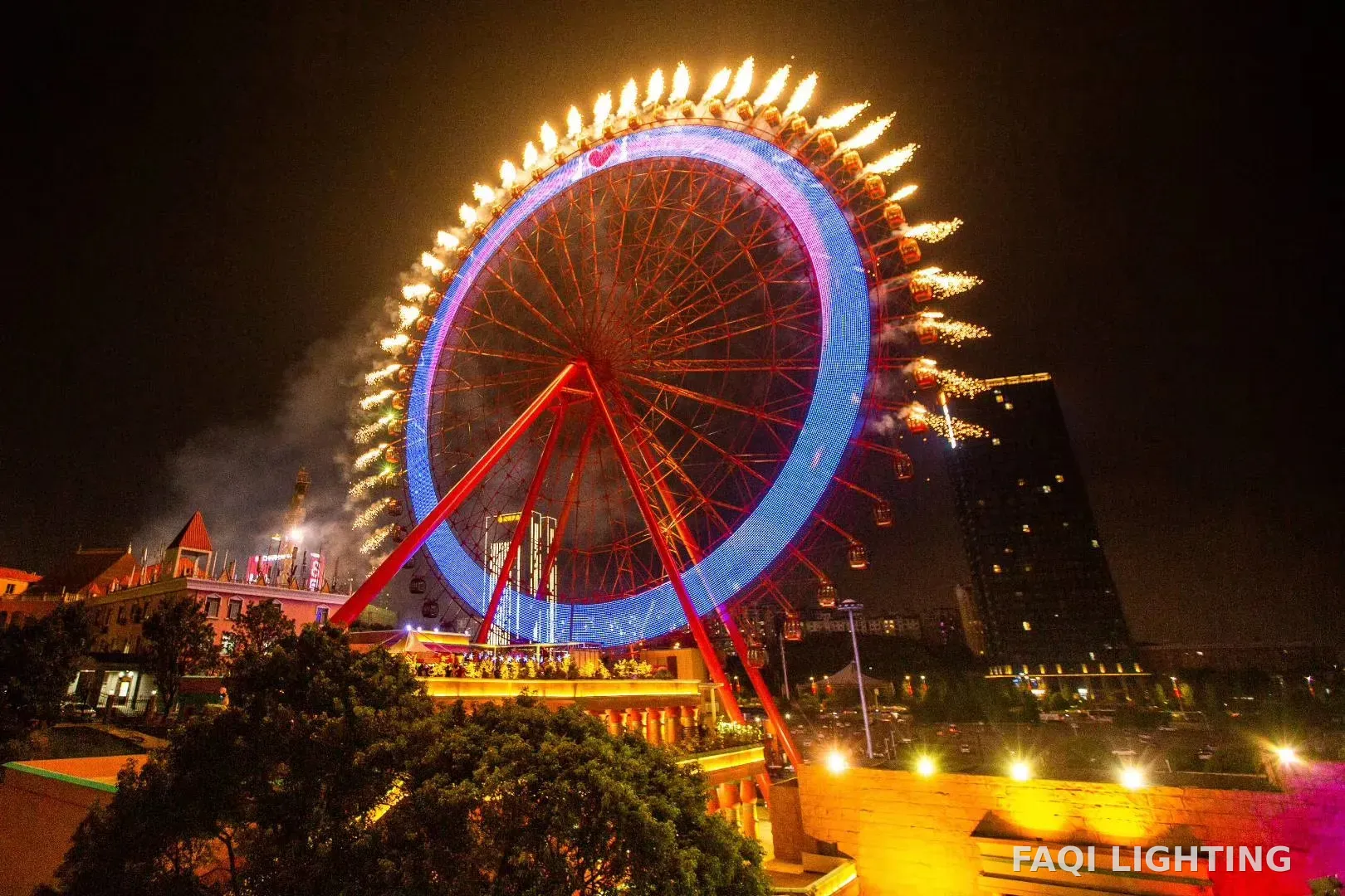 Grande roue de 88 m du parc « Window of the World », Changsha, Hunan
